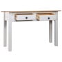 Console Table White 110x40x72 Cm Solid Pine Wood Panama Range thumbnail 3