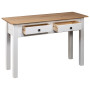 Console Table White 110x40x72 Cm Solid Pine Wood Panama Range thumbnail 6
