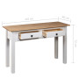 Console Table White 110x40x72 Cm Solid Pine Wood Panama Range thumbnail 9