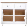 Sideboard White 93x40x80 Cm Solid Pinewood thumbnail 9