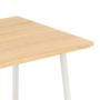 Desk With Shelving Unit White And Oak 102x50x117 Cm thumbnail 6