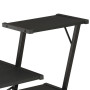 Desk With Shelf Black 116x50x93 Cm thumbnail 5
