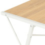 Desk With Shelf White And Oak 116x50x93 Cm thumbnail 6