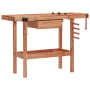 Carpentry Workbench With Drawer And 2 Vices Hardwood thumbnail 2