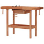 Carpentry Workbench With Drawer And 2 Vices Hardwood thumbnail 6