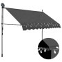Manual Retractable Awning With Led 250 Cm Anthracite thumbnail 1