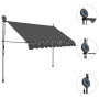 Manual Retractable Awning With Led 250 Cm Anthracite thumbnail 3