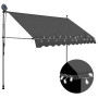 Manual Retractable Awning With Led 300 Cm Anthracite thumbnail 1