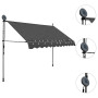 Manual Retractable Awning With Led 300 Cm Anthracite thumbnail 3