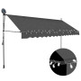 Manual Retractable Awning With Led 400 Cm Anthracite thumbnail 1