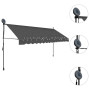 Manual Retractable Awning With Led 400 Cm Anthracite thumbnail 3