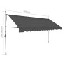 Manual Retractable Awning With Led 400 Cm Anthracite thumbnail 8