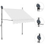 Manual Retractable Awning With Led 200 Cm Cream thumbnail 3