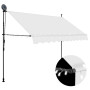Manual Retractable Awning With Led 250 Cm Cream thumbnail 1