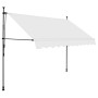 Manual Retractable Awning With Led 250 Cm Cream thumbnail 2