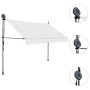 Manual Retractable Awning With Led 300 Cm Cream thumbnail 3