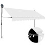 Manual Retractable Awning With Led 350 Cm Cream thumbnail 1