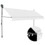 Manual Retractable Awning With Led 400 Cm Cream thumbnail 1
