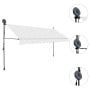 Manual Retractable Awning With Led 400 Cm Cream thumbnail 3