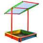 Sandbox With Adjustable Roof Fir Wood Multicolour Uv50 thumbnail 4