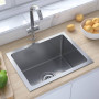 148756  Handmade Kitchen Sink Stainless Steel thumbnail 1