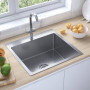 148758  Handmade Kitchen Sink Stainless Steel thumbnail 1
