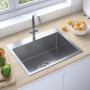 148760  Handmade Kitchen Sink Stainless Steel thumbnail 1