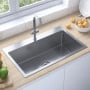 148764  Handmade Kitchen Sink Stainless Steel thumbnail 1