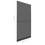 Hinged Insect Screen For Doors Anthracite 100x215 Cm thumbnail 9