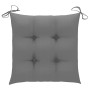 Chair Cushions 6 Pcs Grey 40x40x7 Cm Fabric thumbnail 2