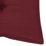 Garden Bench Cushion Wine Red 120x50x7 Cm Fabric thumbnail 4