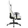 Gaming Chair White And Black Artificial Leather thumbnail 3