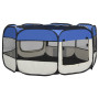 Foldable Dog Playpen With Carrying Bag Blue 145x145x61 Cm thumbnail 8
