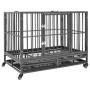 Dog Cage With Wheels Steel 92x62x76 Cm thumbnail 1