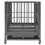 Dog Cage With Wheels Steel 92x62x76 Cm thumbnail 3