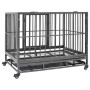 Dog Cage With Wheels Steel 92x62x76 Cm thumbnail 4
