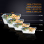 50 Packs Food Containers Plastic Base + Lids Bulk 1000ml thumbnail 6