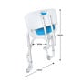 Orthonica Height-Adjustable Foldable Aluminium Bathroom Shower Bath Chair thumbnail 5