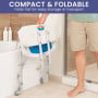 Orthonica Height-Adjustable Foldable Aluminium Bathroom Shower Bath Chair thumbnail 7
