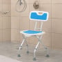 Orthonica Height-Adjustable Foldable Aluminium Bathroom Shower Bath Chair thumbnail 11