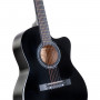 Karrera Acoustic Cutaway 40in Guitar - Black thumbnail 3