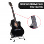 Karrera Acoustic Cutaway 40in Guitar - Black thumbnail 4