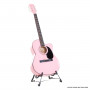 Karrera Acoustic Cutaway 40in Guitar - Pink thumbnail 2