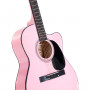 Karrera Acoustic Cutaway 40in Guitar - Pink thumbnail 4