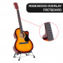 Karrera Acoustic Cutaway 40in Guitar - Sunburst thumbnail 2