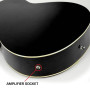 Karrera 43in Acoustic Bass Guitar - Black thumbnail 5