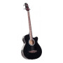 Karrera 43in Acoustic Bass Guitar - Black thumbnail 1