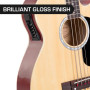 Karrera 43in Acoustic Bass Guitar - Natural thumbnail 5