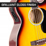 Karrera 43in Acoustic Bass Guitar Sunburst thumbnail 4
