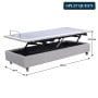 Therapedic Modulift Hospital Grade Split Queen Electric Adjustable Bed Base with Massage & Wireless Remote thumbnail 3